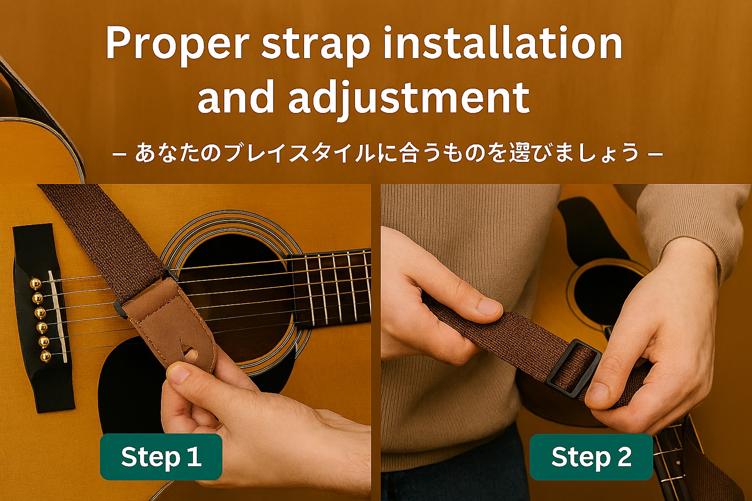 ストラップの正しい取り付け方法