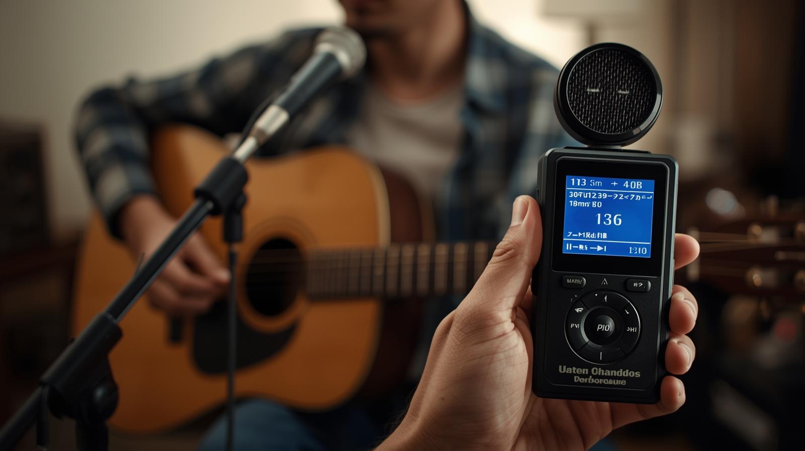 レコーダーでの録音風景