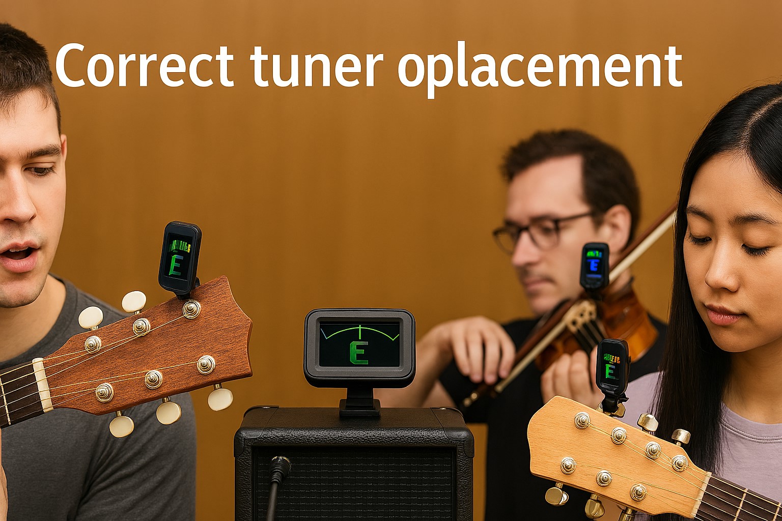 様々なタイプのギターチューナー